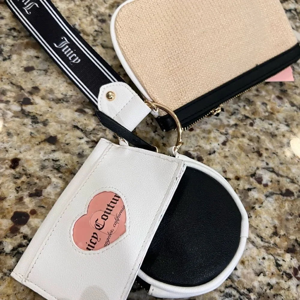 Juicy couture 3 piece wristlet NWT